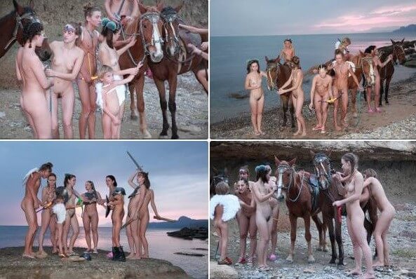 Mystical Horsey Riders Series photos - nudism and naturism