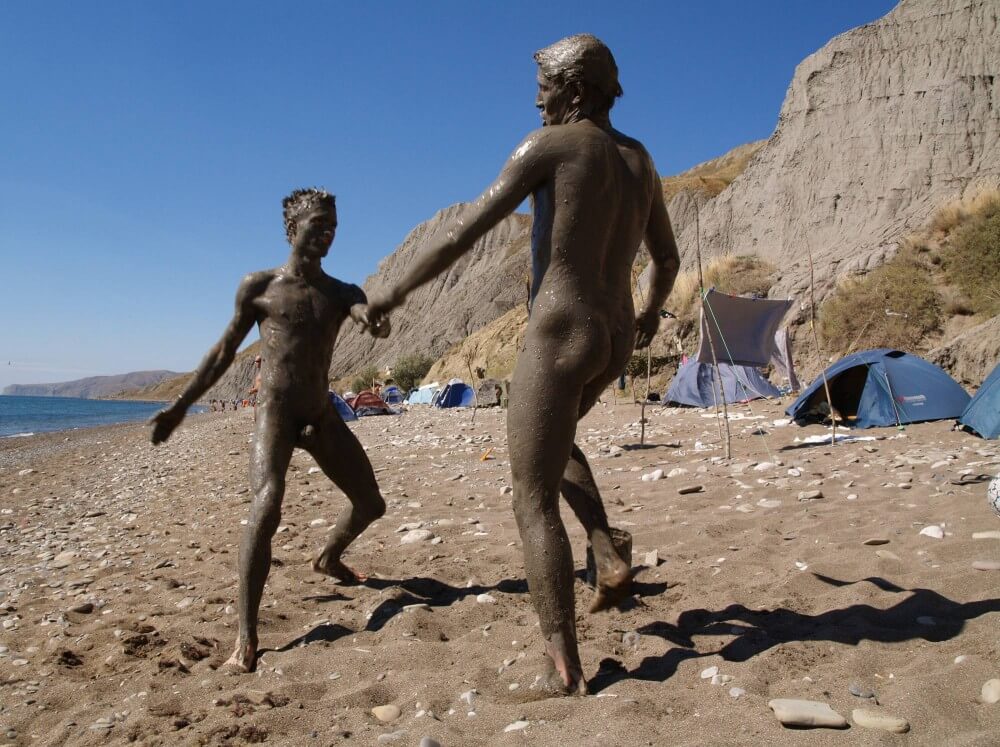 Jr Nudist Nude Beach Mud Soldiers photos - nudism and naturism