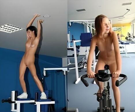 Nudists in the gym pics - nudism and naturism