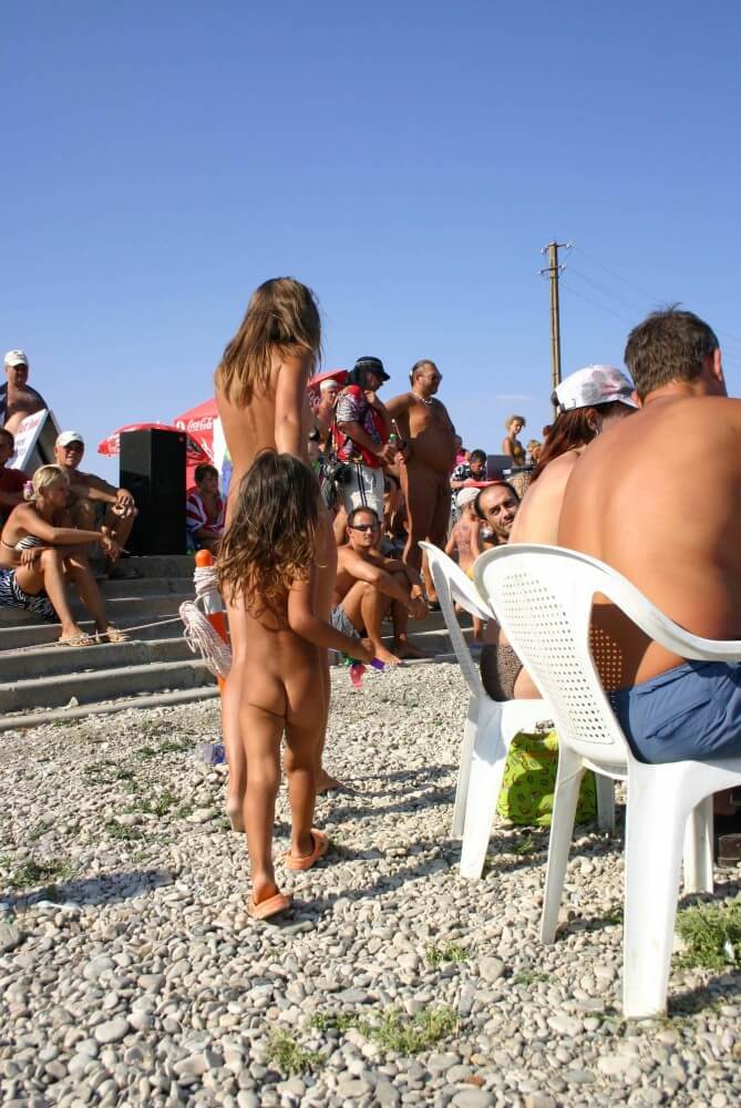 Naturist Standing Sideline - nudism and naturism