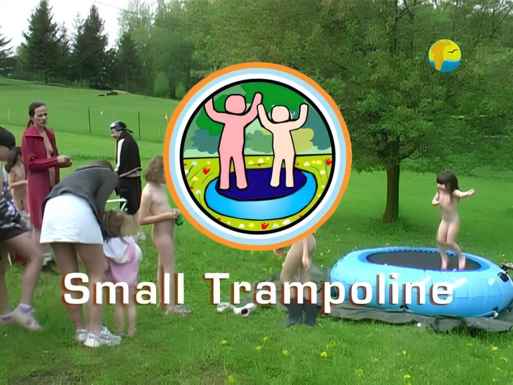 Naturist Freedom: Small Trampoline - nudism and naturism