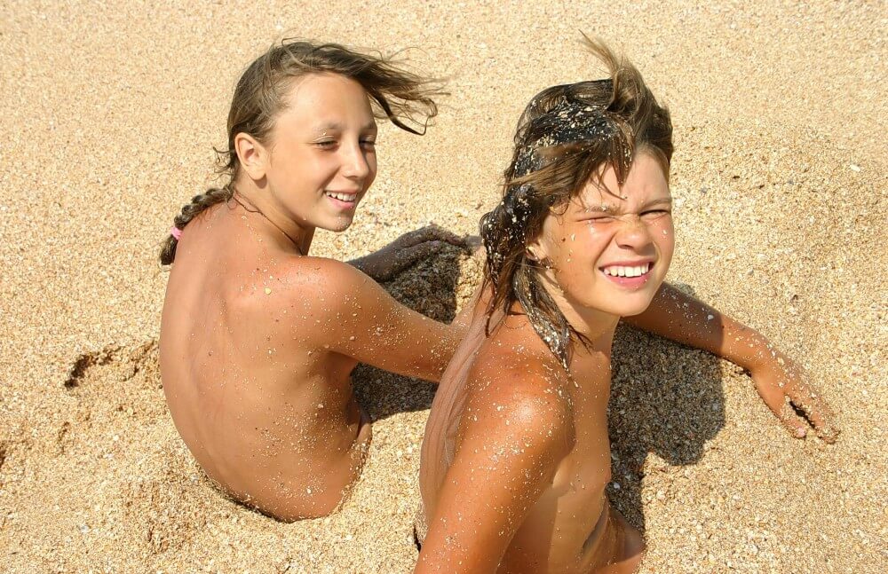 Ocean Beach Relaxing Photo Set - nudism and naturism
