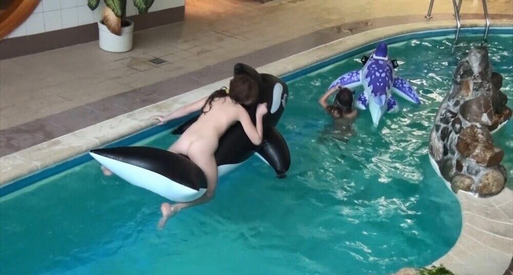 Naturism in the pool Full HD - nudism and naturism