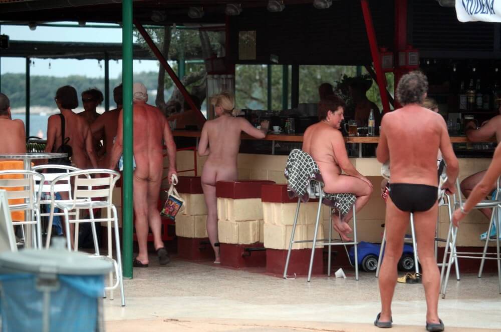 Outdoor diner view - nudism and naturism