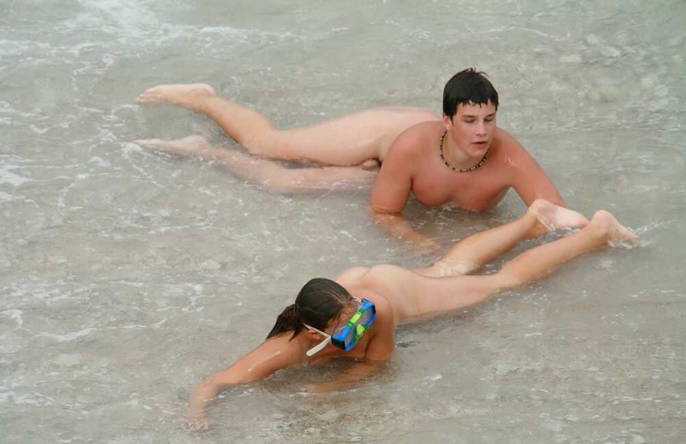 Wading In The Shallows pics - nudism and naturism