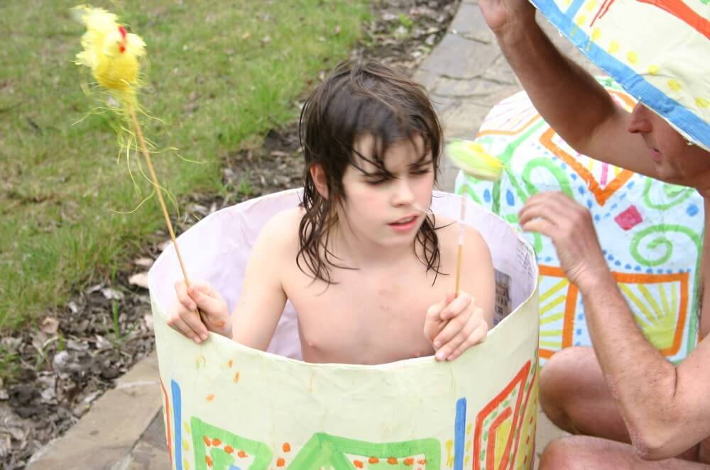 Easter 2X Eggs Outdoors photos - nudism and naturism