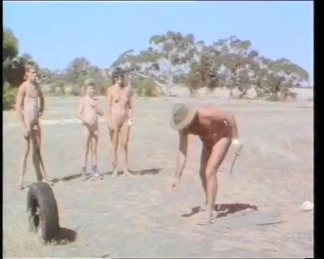 Naturism lifestyle retro - nudism and naturism