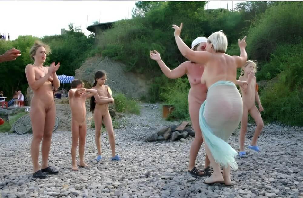 Dances on a beach pics - nudism and naturism