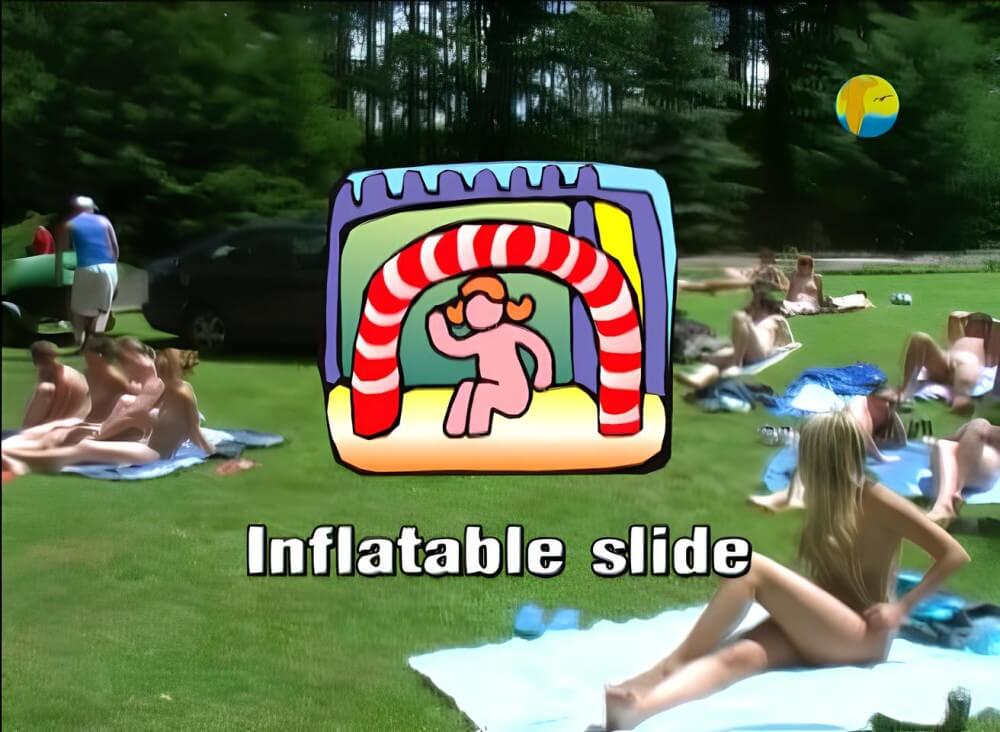 Naturist: Freedom: Inflatable Slide - nudism and naturism