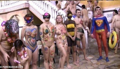 Body paint award lines Full HD - nudism and naturism