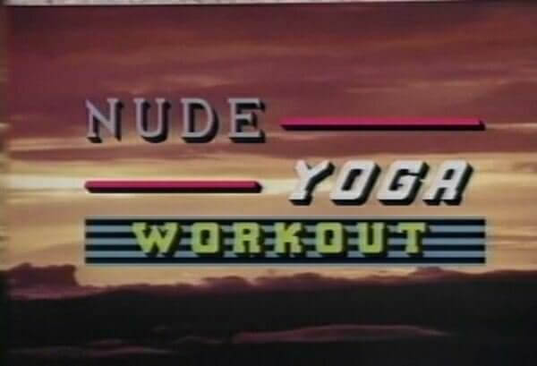 Nude yoga workout retro - nudism and naturism