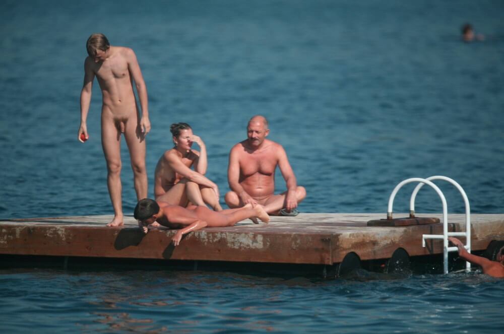 Naturist Family Water Slab pics - nudism and naturism