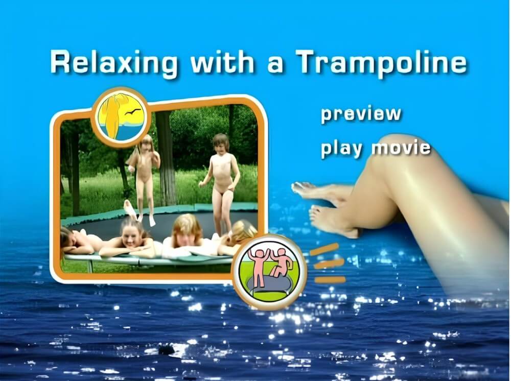 Naturist Freedom: Relaxing with a trampoline DVD - nudism and naturism