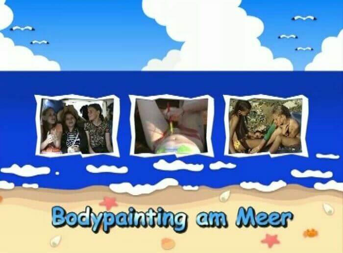 Naturistin: Bodypainting am Meer - nudism and naturism