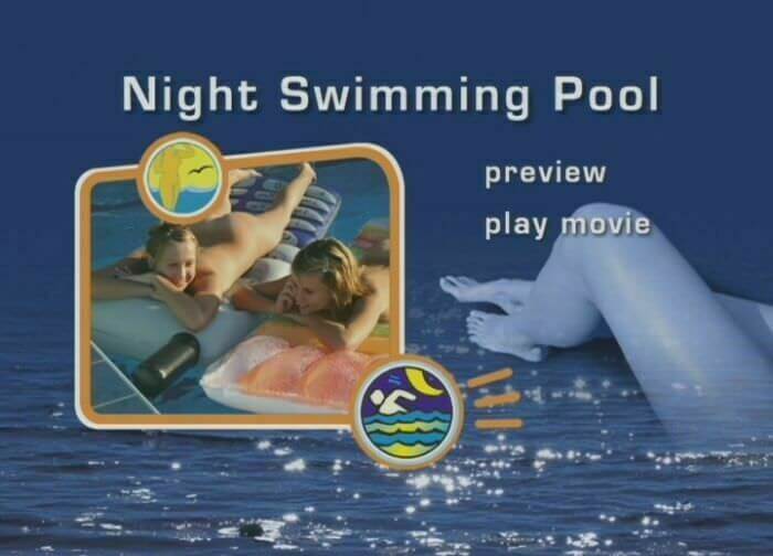 Naturist Freedom: Night swimming pool - nudism and naturism