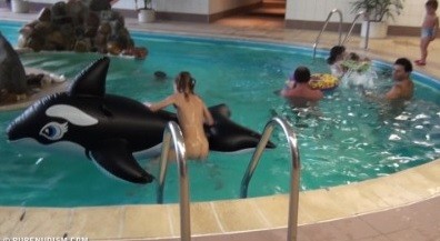 Naturism - Indoor dolphin ride Full HD upd - nudism and naturism