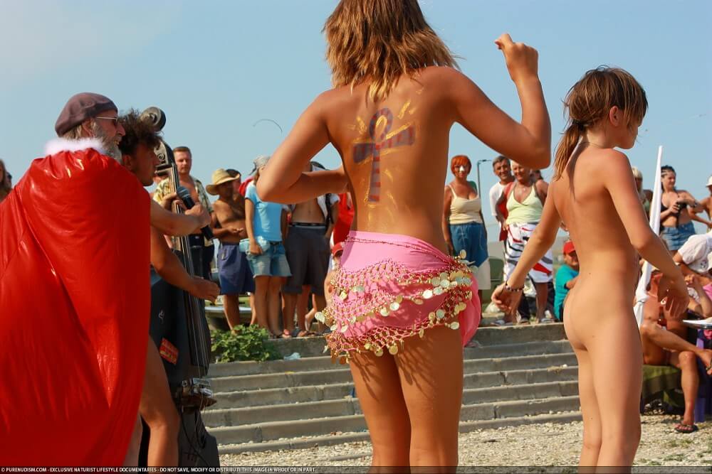 Colorful Carnival Dancing photos - nudism and naturism