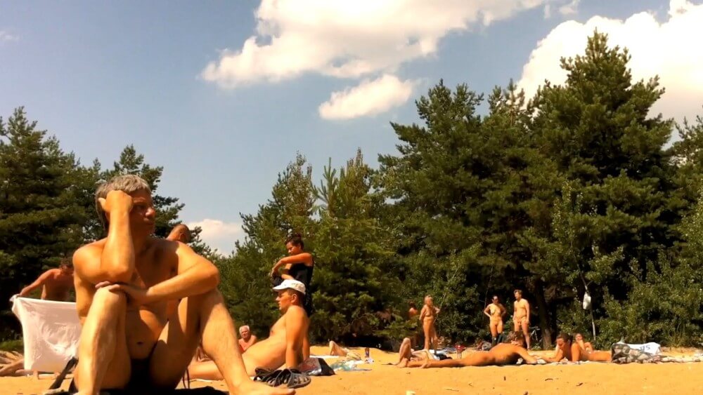 Nudist camping in the forest video HD - nudism and naturism