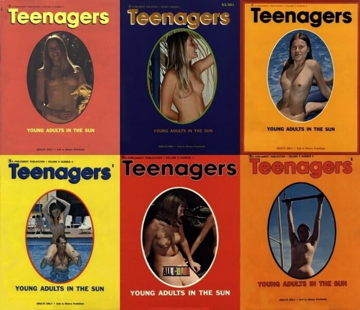 Teenagers magazines: Young adults in the sun - nudism and naturism